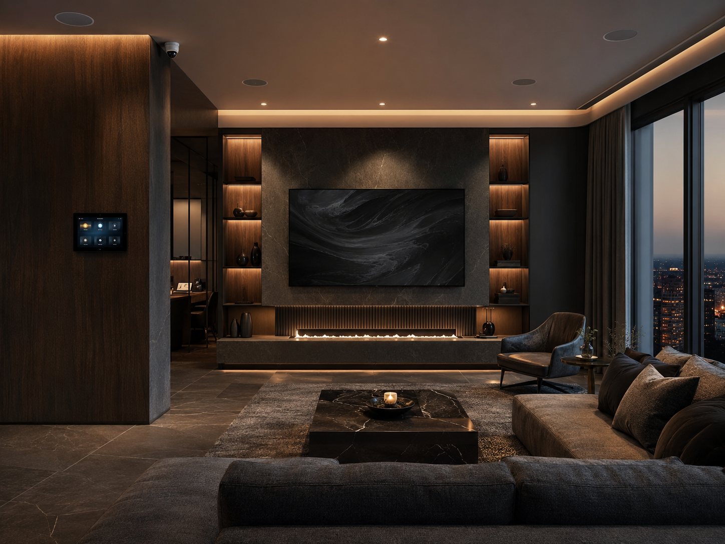 Sala residencial automatizada